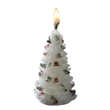 2 KOS Božično Drevo Obliko Dišeče Sveče Doma Počitnice Dekoracijo Aromatskih Dišeče Sveče Božično Darilo