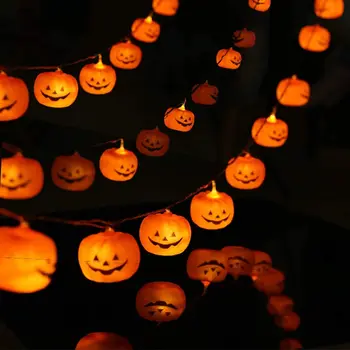 1,5 M 10LED Halloween Niz Luči Počitnice LED Bučna Luči za Zunanjo Doma Dekor Grozo Halloween Party Supplies Otroci