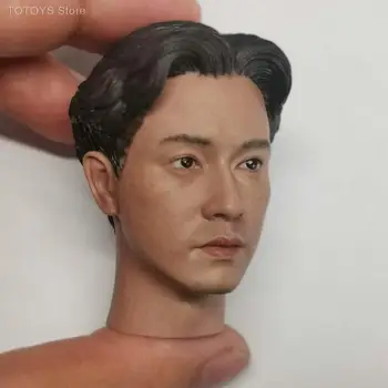 1/6 Moški Vojak Glavo Skulptura Azijskih Star Leslie Cheung glavo Carving Model Za 12