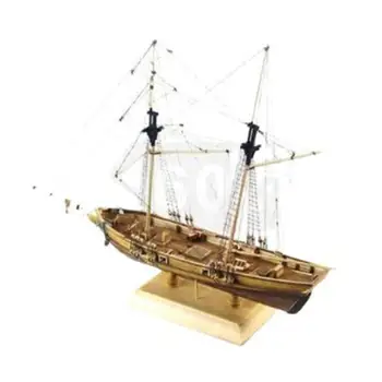 1:70 Vrata Lesena Jadrnica Model DIY Ladje Skupščine Model Komplet za Dekoracijo Ročno Starinske Jadrnice Model Otroci Igrače Darila