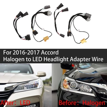 1 Par Za leto 2016 2017 Honda Accord Od Halogenske LED Smerniki Adapter Žice Pas Lučka za Nadgradnjo Spremenjen Napeljava