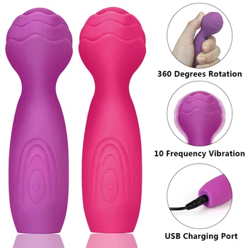10 Frekvenco, Mini AV Palico, Dildo, Vibrator za Ženske Vagine, Klitoris Stimulator G-spot Masaža Odraslih Izdelke, Seks Igrače