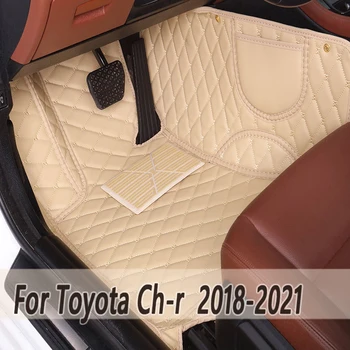 100% Fit Meri Usnje Avto predpražnike Za Toyota Ch-r 2018 2019 2020 2021 Preproge Preproge, Blazine Stopala Dodatki