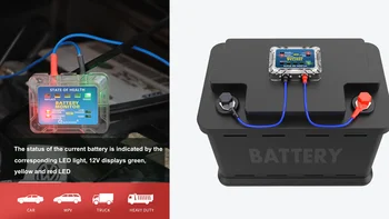 12v Bm5 Baterije Tester Volt & Amp svinčevih Baterij Tester Monitor Bm5 Analyzer Vstavite Akumulator Senzor Checker