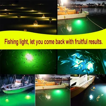 12V LED Ribolov Lahka Nepremočljiva Vab Ribe Finder Lučka Pritegnili Kozice, Lignji Kril 4 Barve Podvodnega Vabe Svetlobe Ribolov Pripomoček