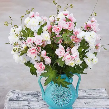1Pc Umetno Cvetje Svile Ponaredek Cvet flores za DIY Doma Vrt Poročna Dekoracija