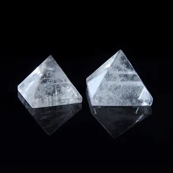 1pcs Naravnih Jasno, Kristalno Quartz Točke Piramida,Lepo Kristalno Jasno Quartz Točke Piramide.Dekor Kristalno Zdravilni Kamen,30 mm+