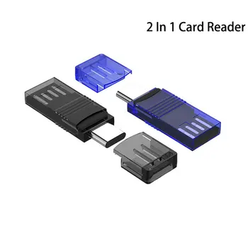 2 V 1 Bralnik Kartic USB 3.0 &USB Tip C Za Mikro TF Card Reader OTG