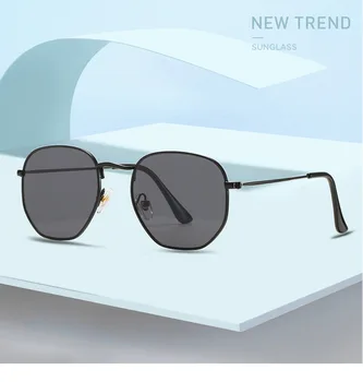 2021 Klasičnih Majhen Okvir Okrogla Sončna Očala Ženske/Moške Blagovne Znamke Oblikovalec Zlitine Ogledalo Sončna Očala Letnik Modis Oculos