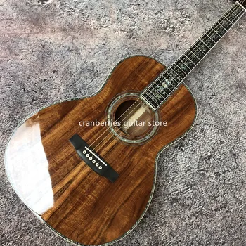 2021 NOVO 00045 model,Koa Lesa akustične kitare,100% realno abalone akustična električna kitara,Trdna Koa lesa Vrh,39 Cm,Prosti Shipp