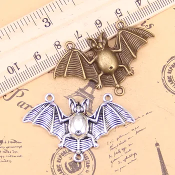 22pcs Čare bat vampir dracula priključek 29x47mm Antično Bronasto Prekrita Obeski, zaradi Česar DIY Ročno Tibera Bronasto Nakit