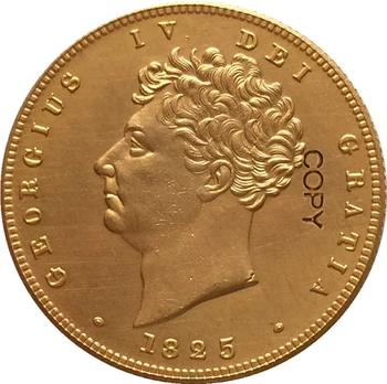 24 - K pozlačen 1825 Združenem Kraljestvu 2 Funtov - George IV kovancev izvod