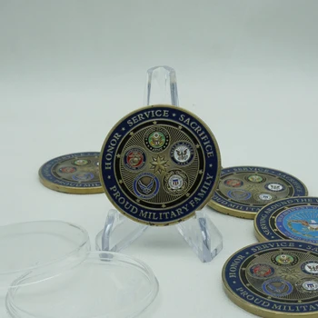 2PCS Pentagon Spominek Kovanec Ministrstvo za Obrambo Zbirka Art Priložnostnih Kovancev Ameriki pozlačeni Vojaške Kovanec