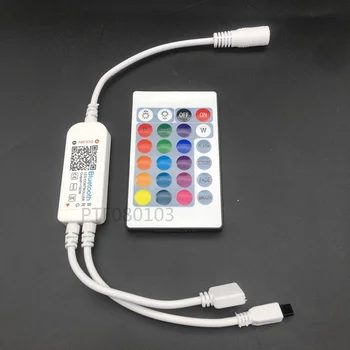 2pcs WiFi Glasbe IR / RF Daljinski Pametni telefon, WIFI LED RGB Krmilnik APP+24key nadzor Za 5050 RGB 3528 led trakovi