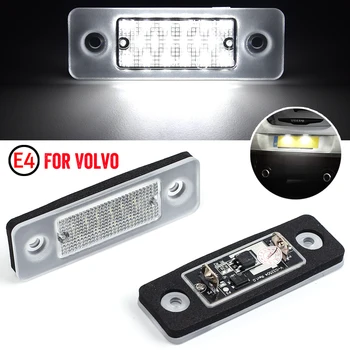 2Pcs Za Volvo C30 2008-2013 Jasno Objektiv Visoke Svetlosti LED Tablice Svetlobe Število Ploščo Lučka