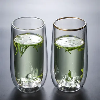 300 ml Guanshan skodelico zelenega čaja pokal toplotno odporni transparentno steklo moških in žensk ustvarjalne home office skodelico kave skodelice soka pokal