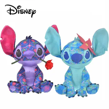 38 CM Disney Lilo & Stitch Polnjene Plišastih Igrač Kawaii Plišastih Blazino Limited Edition Lilo in Stitch Rose Lutka Darila za Dekleta