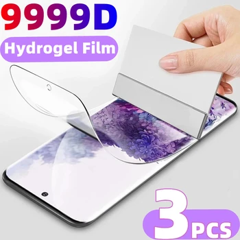 3PCSHydrogel Film za Samsung Note 20 Ultra 10 pro 9 8 Mehko Zaslon Patron, Ne Steklo