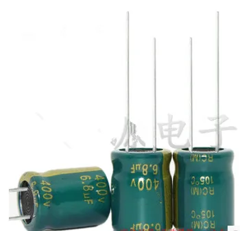 400V 6.8 UF 6.8 UF 400V Elektrolitski Kondenzator glasnost 10X13 najboljše kakovosti Nove origina
