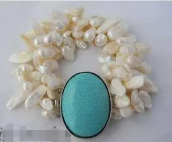 4row 9 mm belo lupino Zapestnica >Dongguan dekle nakita Trgovina brezplačna dostava