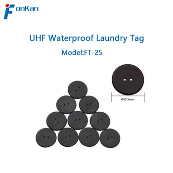 50pcs Stroj UHF RFID Gumb Elektronski Oznako Oblačila za Pranje Tkanin Visoke Temperature Odporen za Oblačila Upravljanje