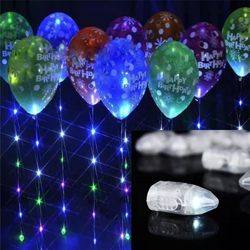 50pcs/veliko led žogo Flash Svetilke Balon Luči za Papir Luč Balon Svetlobe Bela, Rdeča, Modra, Zelena, Rumena Poroka Dekoracija