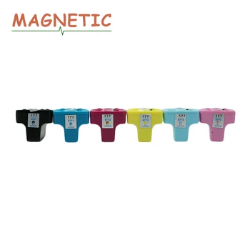 6pcs Magnetni Združljivih Kartuš Za HP177 za HP 177 C5140 photosmart; C5150 C5180 C5183 C5185 D7145 D7155 D7160 tiskalnik