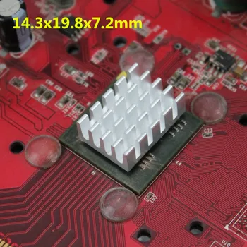 8PCS / Veliko Aluminija Heatsink DDR VGA RAM Pomnilnika IC Čipov Ponora Toplote za Hlajenje 14.3x19.8x7.2 mm