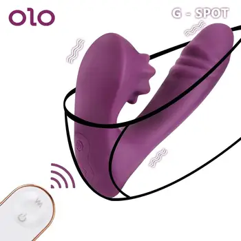 9 Vibracijska+9 Lizanje Vagina Lizanje Vibrator Brezžični Nosljivi Dildo, Vibrator Klitoris Stimulator Spolnih Igrač za Ženske Sex Shop