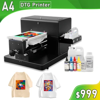 A4 DTG Tiskalnik Črnila Pigmenta Neposredno Na Oblačilo Tiskalnik A4 L805 DTG Ploščad Tiskanje Pralni A4 DTG Tiskalnik Za T-Shirt Vrečke Telovnik