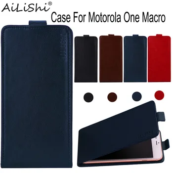 AiLiShi Primeru Za Motorola Eno Makro Luksuzni Flip Top Kakovosti PU Usnje Primeru Izključno 100% Telefon Zaščitni Pokrov Kože+Sledenje