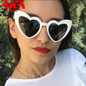 AKAgafas Srce Sončna Očala Ženske 2021 Retro Luksuzni Prevelik Ženske Sončna Očala Klasična Blagovno Znamko, Design Letnik Oculos De Sol Gafas