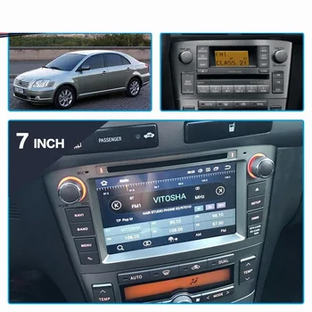 Android 10.0 RAM 4G DVD Predvajalnik Večpredstavnostnih Za Toyota Avensis/T25 2003-2008 Radio, GPS Navigacijo Video Auto Avdio Navigacija Glavo