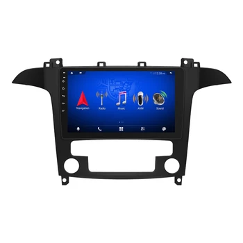 Android Avto Radio Stereo 9 palčni GPS Navigacijski Za Ford S-MAX 2008-2010 Avto Multimedijski Predvajalnik z Carplay