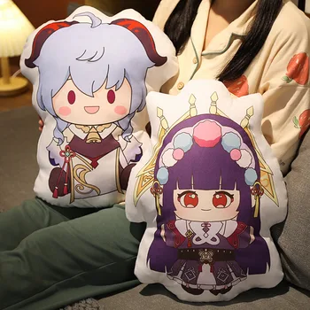 Anime risanke Yuanshen igra plišastih igrač tiskanje blazino kavč sedežne blazine PP bombaž, polnjenje, polno udobno rojstni dan darilo počitnice