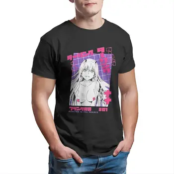 Anime Srčkan Nič Dvema T-Shirt za Moške Draga V Franxx Sladko Dekle Priložnostne Bombaž Tees Krog Vratu T Srajce Nov Prihod Oblačila