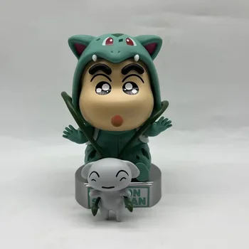 Anime Voščenka Shin-chan COS Bulbasaur PVC Slika Zbirateljske Model Igrača 14 cm