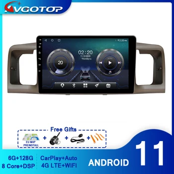 AVGOTOP Android 11 avtoradia za TOYOYA Corolla 2007 Carplay Auto Navigacijo, WiFi, GPS Vozila Večpredstavnostnih