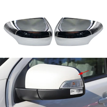 Avto Chrome Rearview Mirror Kritje Trim Okvir Strani Ogledalo Kape Zamenjava za Ford Everest 2016-2020 Ranger 2012-2018