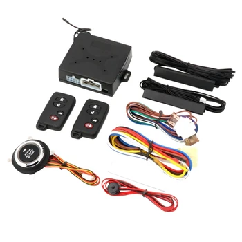 Avto En Gumb Start Proti Kraji Sistem PKE Vstop brez ključa Kit kompleta Začetku Anti-Theft Alarmni Sistem
