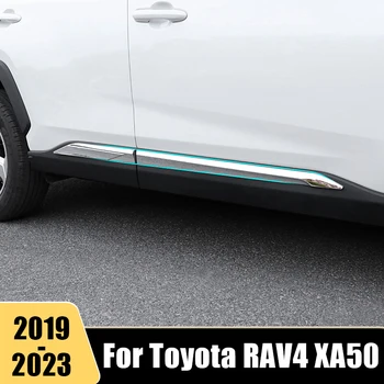 Avtomobilska dodatna Oprema Za Toyota RAV4 XA50 2019-2021 2022 2023 Hibridni ABS Stranska Vrata Telesa Anti-opraskan Zaščitnik Modeliranje Trim Nalepka