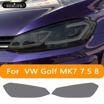 Avtomobilski Žarometi Odtenek Black Zaščitno folijo Luč Pregledna TPU Nalepke Za Volkswagen VW Golf 7 8 MK7 2014-2022 Dodatki
