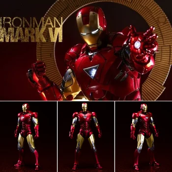 Bandai Model Komplet S. H. F Ironman MK-6 Bitka Poškodovanih Edition Anime Akcijska Figura, Igrače za Fante Božično Darilo Okraski za Fante