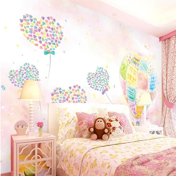beibehang Risanka balon fotografijo za ozadje fant dekle spalnica 3D stene papirja otroška soba de papel pared steno pokrivna doma dekor