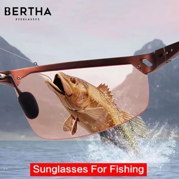 BERTHA Polarizirana Ribolov sončna Očala z Visoko Ločljivostjo Jasno Vizijo Potovanja Očala Proti Odražajo Ribolov Vožnjo sončna Očala SP8550