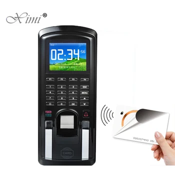 Biometrični čitalnik Prstnih Nadzor Dostopa In Časovni Prisotnosti 2000 Prstnih Vrata Dostop do Sistema za Nadzor Z 125KHz RFID Kartice