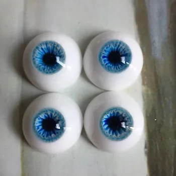 BJD lutka oči 14/7mm mavca zrkel modra in roza oči