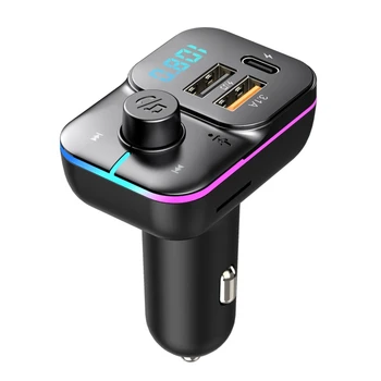 Bluetooth, združljiva 5.0 FM Oddajnik Avto Player Kit Auto MP3 Predvajalnik Glasbe