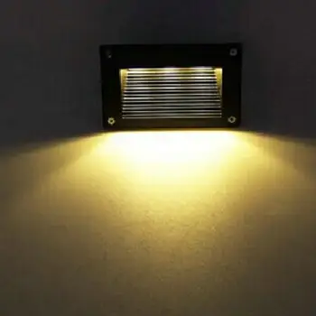 Brezplačna dostava IP67 Tovarne neposredna prodaja LED footlights, vgrajena kotu svetilke 3X2W na prostem LED luči, 6W LED korak lahkih korakov