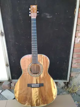 brezplačna dostava za vse trdne evropske applewood kitara OM po meri ročno trdna OM 14 prečke apple lesa akustične kitare